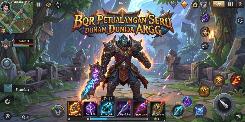 Tangkapan layar 8QR menampilkan momen seru dalam pertarungan ARPG.