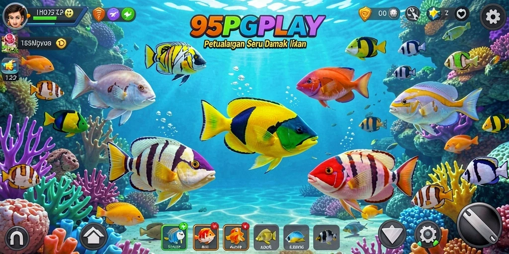 Tampilan gameplay seru menangkap ikan di 95PGPLAY.