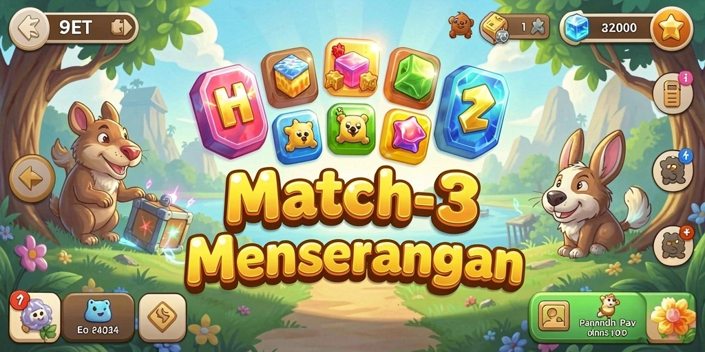Tampilan screenshot dari gameplay <strong>9ET</strong> yang menarik dan penuh warna.