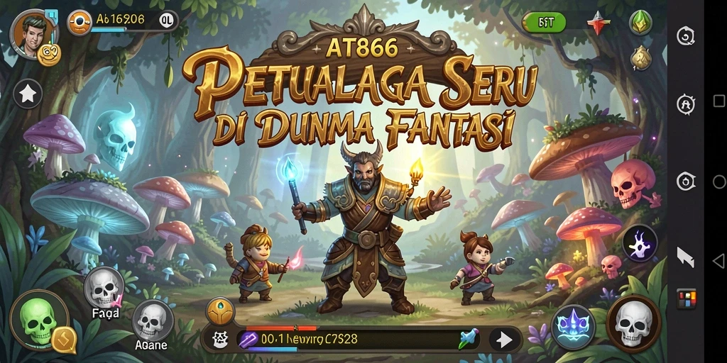 Tampilan gameplay AT866 yang mendebarkan dalam petualangan penuh warna.