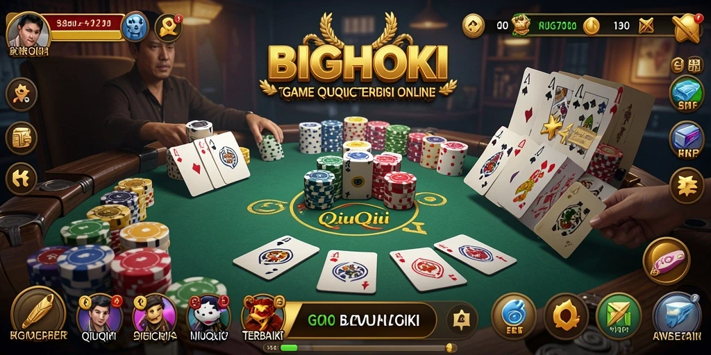 Tampilan gameplay seru dalam BIGHOKI QiuQiu.