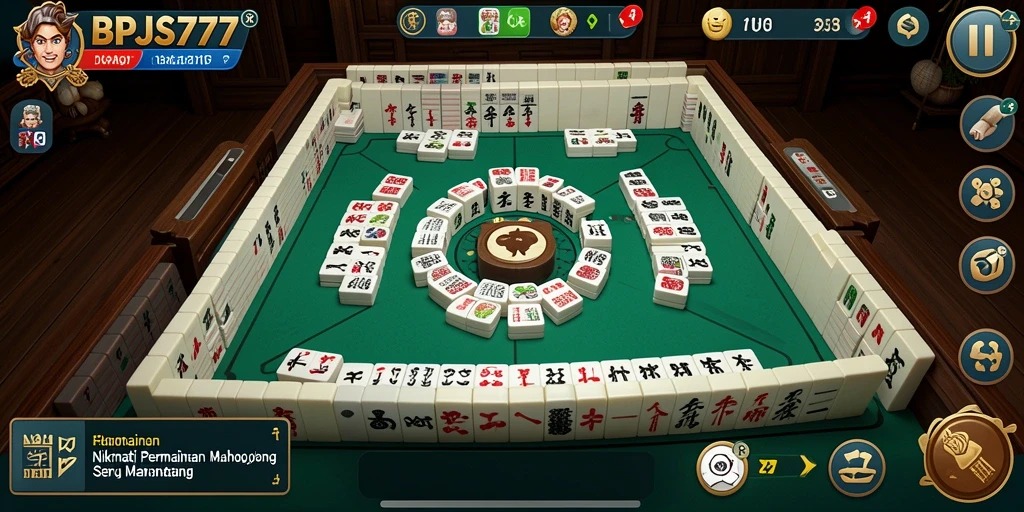 Tampilan gameplay Mahjong yang menarik dari BPJS777.