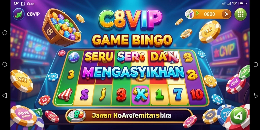 Screenshot C8VIP memperlihatkan serunya gameplay Bingo yang menegangkan.