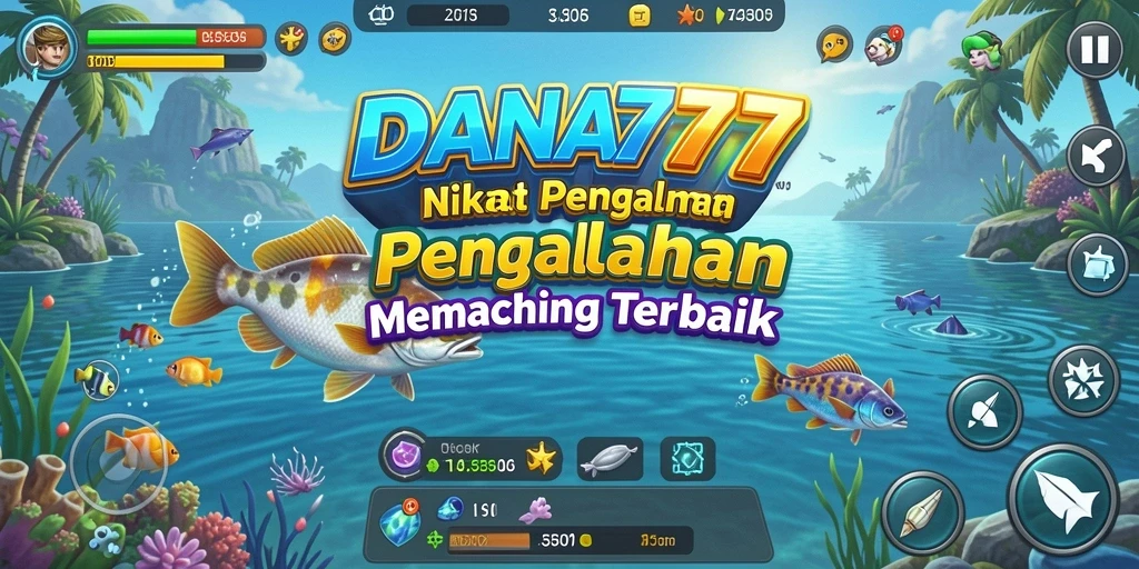 Screenshot DANA777 menampilkan gameplay memancing yang seru dan realistis.