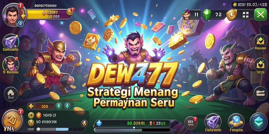 Tampilan gameplay DEWA777 yang penuh aksi dan strategi.