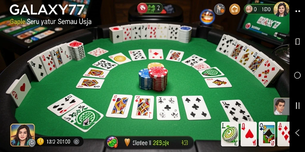 Tampilan gameplay seru dan interaktif di GALAXY77.