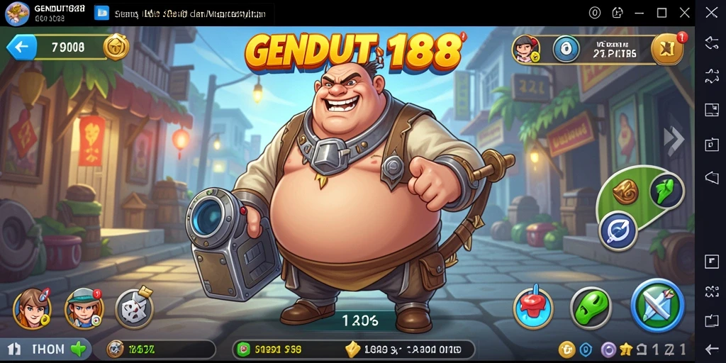Tampilan gameplay seru dan menawan dari GENDUT188.