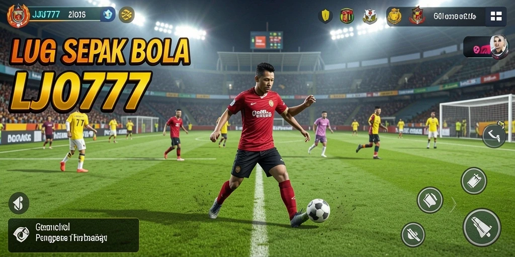 Screenshot LJO777 menampilkan aksi seru permainan sepak bola dengan grafis menakjubkan.