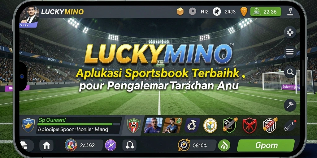 Screenshot utama LUCKYMINO menampilkan antarmuka taruhan yang menarik.