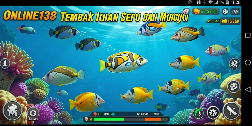 Tangkapan layar dari ONLINE138 menunjukkan aksi seru menangkap ikan.