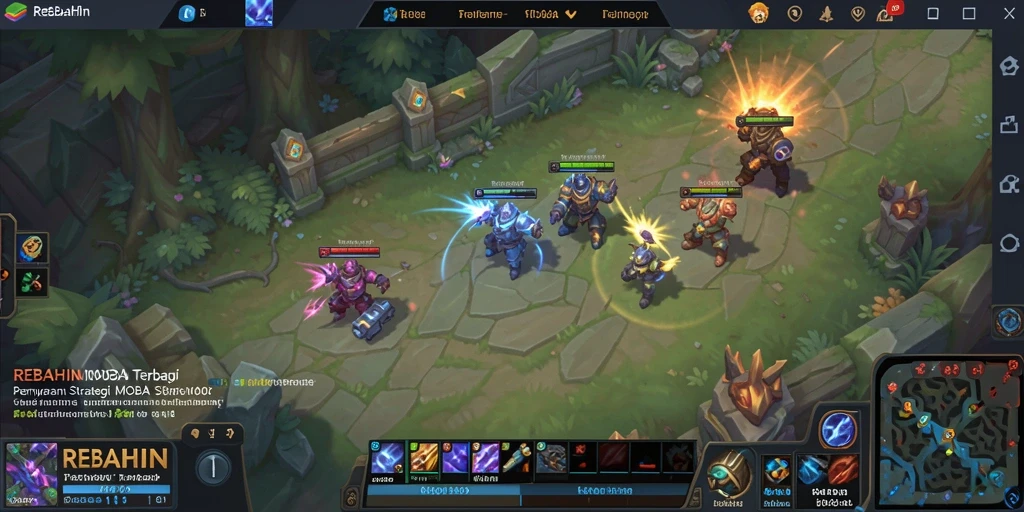 Tampilan gameplay seru di REBAHIN dengan aksi pahlawan yang dinamis.