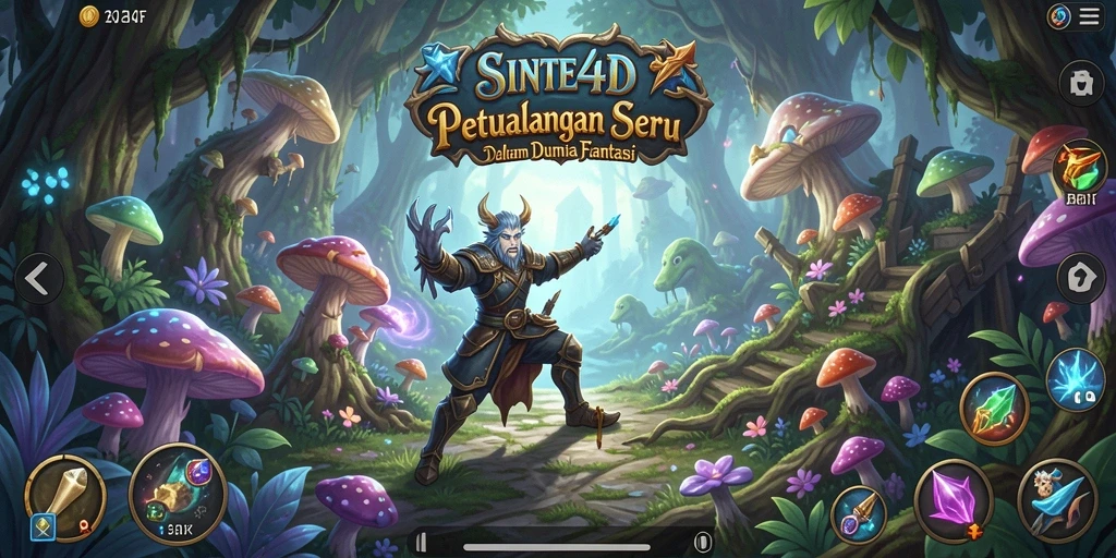 Tampilan menakjubkan dari gameplay petualangan SINTE4D.