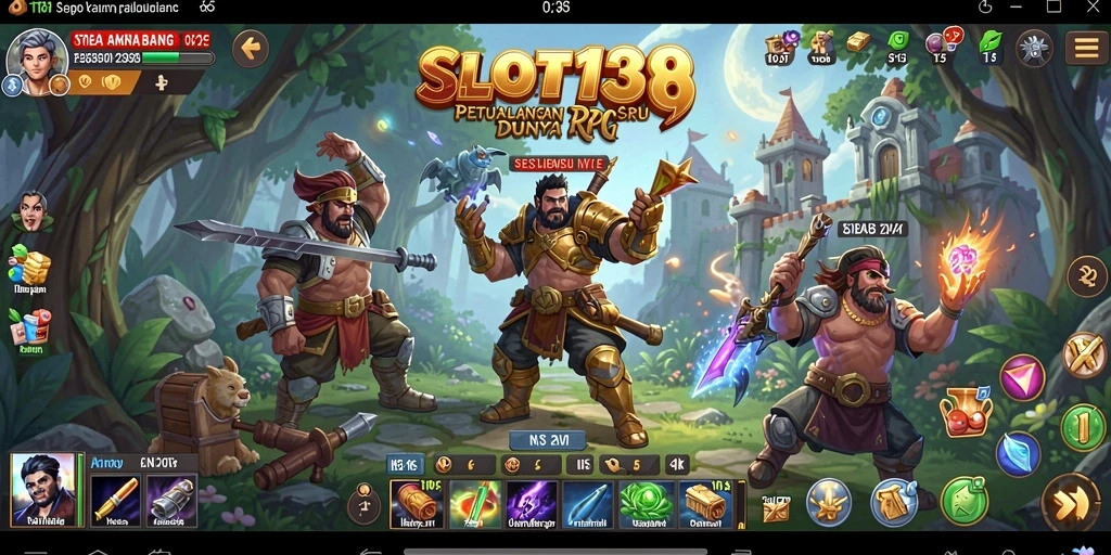Tampilan gameplay menarik dari SLOT138 yang menawarkan petualangan RPG seru.