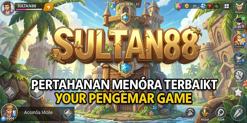 Screenshot gameplay SULTAN88 yang menampilkan pertarungan Tower Defense yang seru.