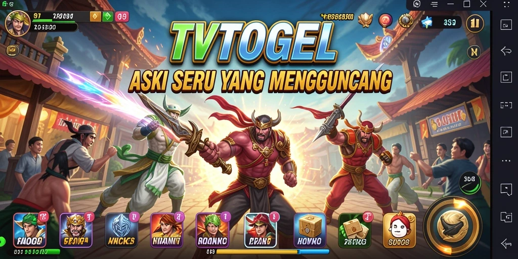 Tangkapan layar utama TVTOGEL menampilkan gameplay aksi yang seru.