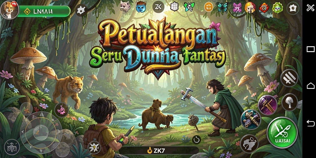 Tangkapan layar gameplay ZK7 yang seru dan menegangkan.