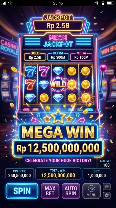 Tampilan antarmuka pengguna Putarmega yang intuitif dan menarik.